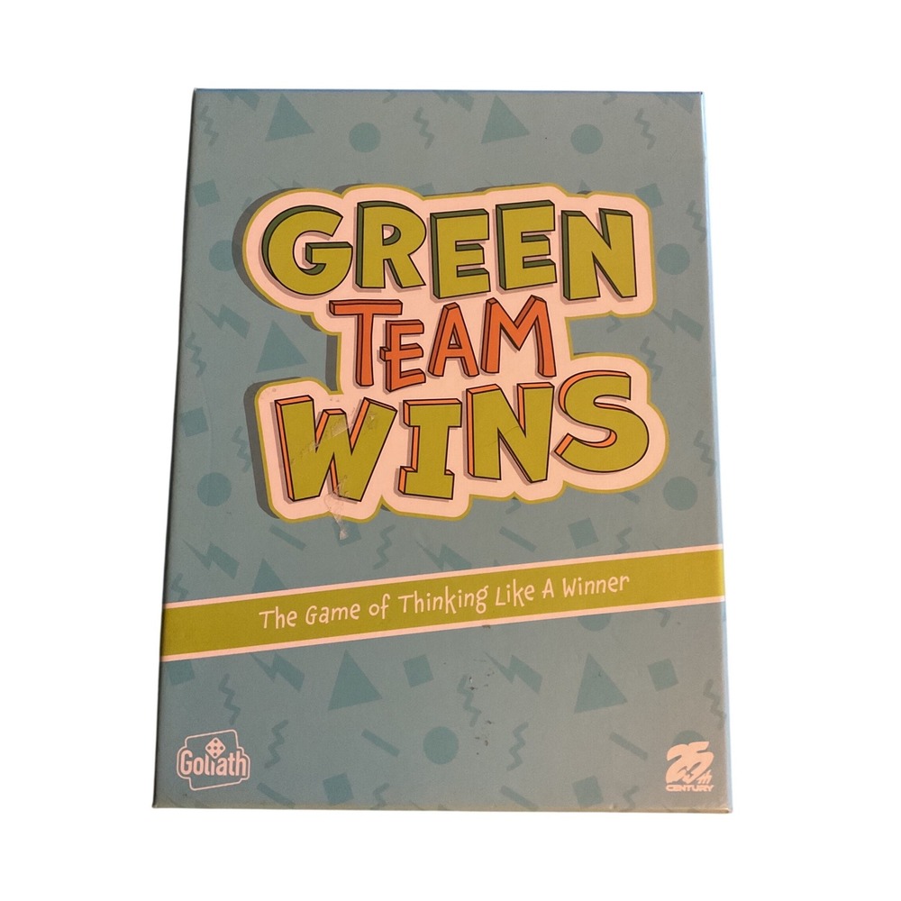 Goliath Green Team Wins Board Game 25th Century Games Party Game 3-6 Players